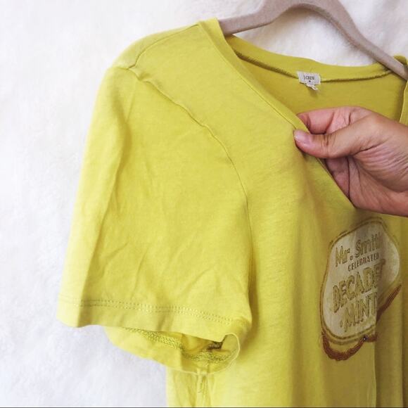 J. Crew Yellow Mr. Smith’s Decadent Mints Shirt - Picture 8 of 14